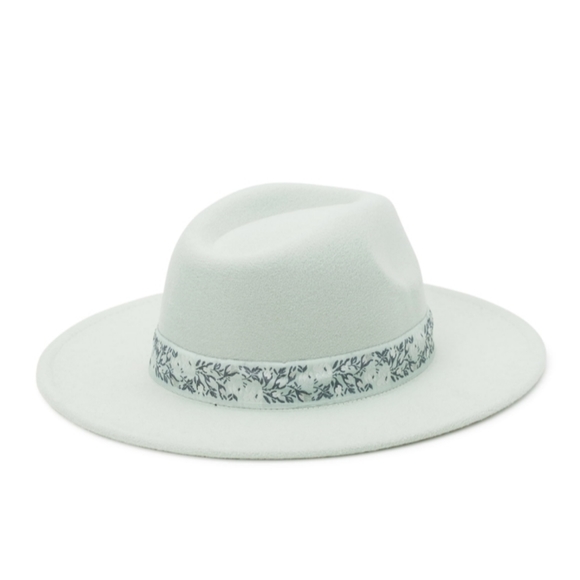 MINT Green Fedora Felt Rancher Hat - Picture 2 of 3